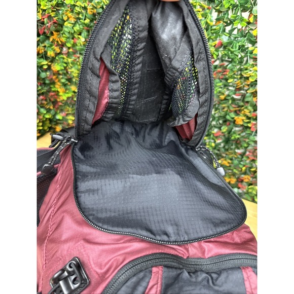 gregory backpack buckles Gregory Mountain Products Iris Red Maroon Hiking Backpack + Buckle Outdoors  GUC